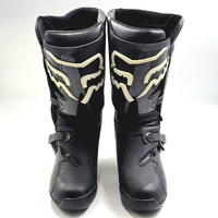 Fox Racing Adult Comp Motorcycle Motocross Boots Black White