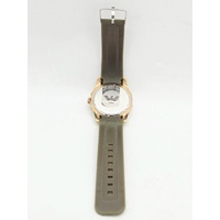 Emporio Armani AR-3332 Unisex Gold Toned Muted Green Strap Analogue Watch