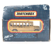 Vintage Matchbox MB-47 School Bus Yellow Autobus Scolaire Diecast Toy Boxed