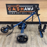 BagBoy Sidekick 3 Wheel Golf Push Cart Blue Black Foldable Caddy