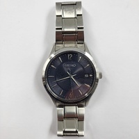 Seiko 6N52-00D0 Men's Quartz Watch Blue Sunburst Dial Sapphire Crystal Stainless Steel 