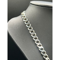 Unisex 925 Sterling Silver Curb Link Necklace