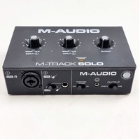 M-Audio M-Track Solo 2-Channel USB Audio Interface w/ USB Cable Phantom Power