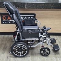 EquipMed PowerCruise LongRange Premium+ Electric Wheelchair Grey/Black
