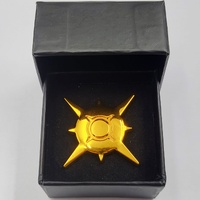 Pokemon Sun Collector's Gold Metal Pin Badge Official Collectible with Display Box