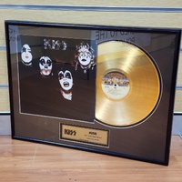 KISS Framed 24K Gold Plated Album Depiction Limited Edition 287/2500 + COA