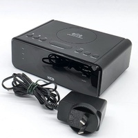 XCD XCDCLKRD2 FM Clock Radio Wireless Charging Dual Alarm