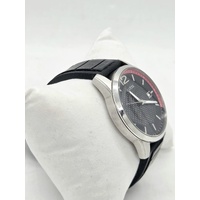 GUESS Perry W0991G1 Mens Watch Black Dial Rubber Strap Quartz 42mm