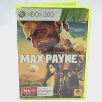 Max Payne 3 Xbox 360 PAL Complete With Manual Rockstar Action Shooter Game