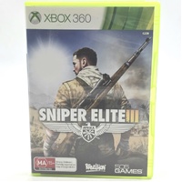 Sniper Elite 3 III Afrika Xbox 360 Game Complete With Manual PAL