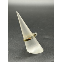 Ladies 18ct Yellow Gold Diamond Band Ring