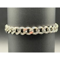 Unisex 925 Sterling Silver Curb Link Bracelet