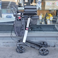 Aspire Vogue Forearm Seat Walker Rollator 150kg White Black