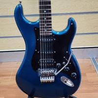 Vintage 1980 Kramer Focus 3000 Electric Guitar Blue 6 String Floyd Rose