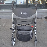 Aspire Vogue Lightweight 2 Zebra Seat Walker Rollator 150kg
