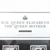 H.M. Queen Elizabeth The Queen Mother In Memoriam Royal Mail Mint Stamps