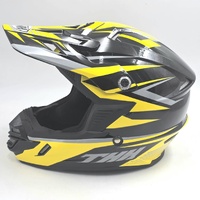 THH TX-15 Slipstream Motocross Helmet Black Yellow Gray L 59-60cm ECE R22-05