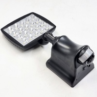Solar Lighting Direct SLDFL0004C-WW 4W LED Flood Light PIR 3000K Set of 2