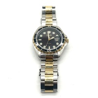 Citizen Eco Drive E110 S000149 Mens Diver 200M Stainless Steel Two Tone Watch