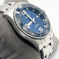 Longines HydroConquest 41mm Sunray Blue Automatic Diver Watch L3.781.4