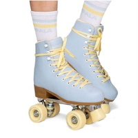 Impala Quad Roller Skates Sky Blue Yellow Womens Size US 7