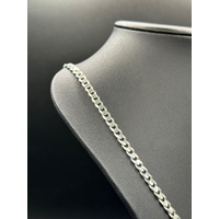 Unisex 925 Sterling Silver Curb Link Necklace