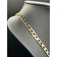 Mens 9ct Yellow Gold Curb Link Necklace