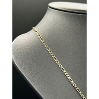 Unisex 9ct Yellow Gold Figaro Link Necklace