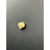 Ladies 9ct Yellow Gold Heart Pendant