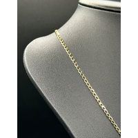 Unisex 9ct Yellow Gold Curb Link Necklace