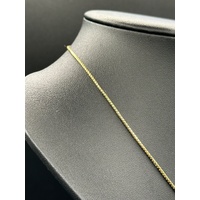 Ladies 18ct Yellow Gold Snake Link Chain with Diamond Pendant