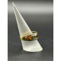 Unisex 18ct Yellow Gold Multi-Coloured Gemstone & Diamond Ring