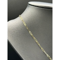 Ladies 18ct Yellow Gold Paperclip Link Necklace