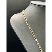 Unisex 9ct Yellow Gold Curb Link Necklace