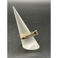 Ladies 9ct Yellow Gold Diamond Ring