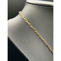 Unisex 18ct Yellow Gold Paperclip Link Chain with Medusa Pendant