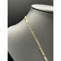Unisex 9ct Yellow Gold Figaro Link Necklace