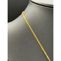 Ladies 21ct Yellow Gold Cubic Zirconia Fancy Link Crown Trifari Necklace