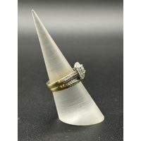 Ladies 9ct Yellow Gold Diamond Bridal Ring Set
