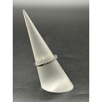 Ladies 14ct White Gold Diamond Band Ring