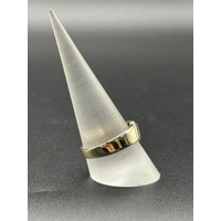 Mens 10ct Yellow Gold Diamond Signet Ring