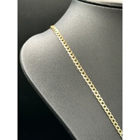 Unisex 9ct Yellow Gold Curb Link Necklace Chain