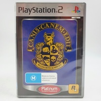 Canis Canem Edit Bully PS2 PAL Platinum Complete Manual & Poster