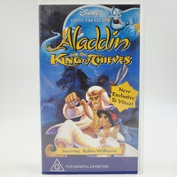 Disney Aladdin and the King of Thieves VHS PAL Robin Williams
