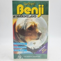 Joe Camp's Benji at Marineland & Benji's Life Story VHS Tape RAWCOMM G
