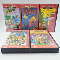 Hanna-Barbera Christmas VHS Lot of 5 Classic Holiday Cartoons Rainbow Videos