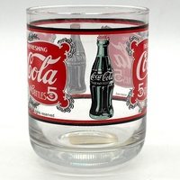 Vintage 1998 Coca-Cola 5c Fountains Bottles Drinking Glass Collectible