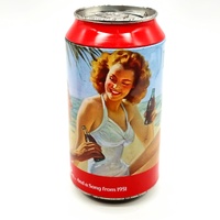 5x Coca-Cola Money Box Drink Cans Vintage Collectible Tin 1951 1954 1998