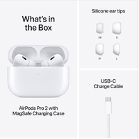 Apple MTJV3AM/A AirPods Pro 2nd Generation Earbuds with MagSafe Charging Case