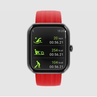 Ryze Evo Smart Watch Dark Grey Red Blue Straps Alexa Fitness Tracker